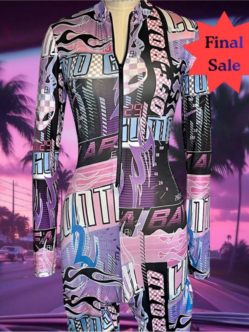 PrettyLittleThing Motocross Bodysuit